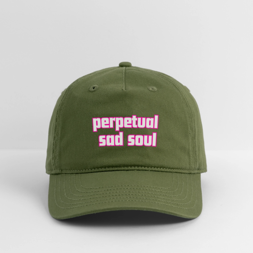 perpetual sad soul hats - olive green
