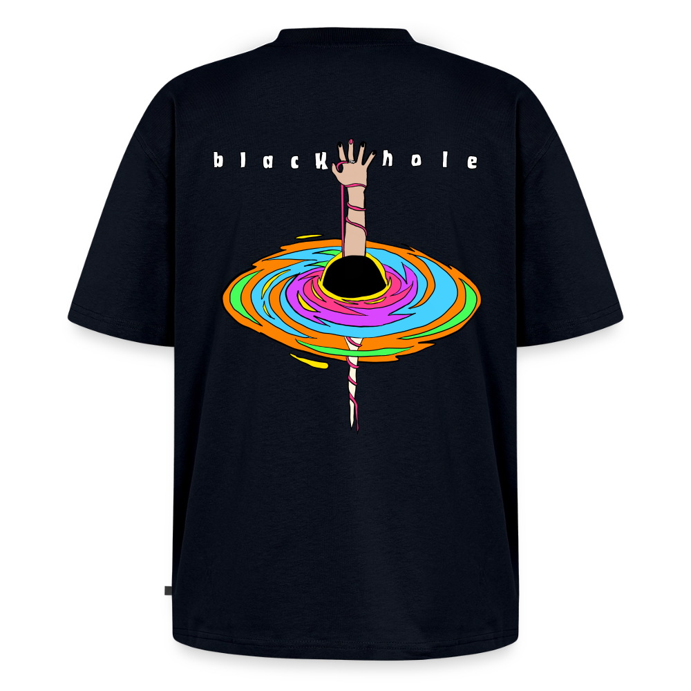 black hole collab shirt w/ Meagan Nystrom - navy