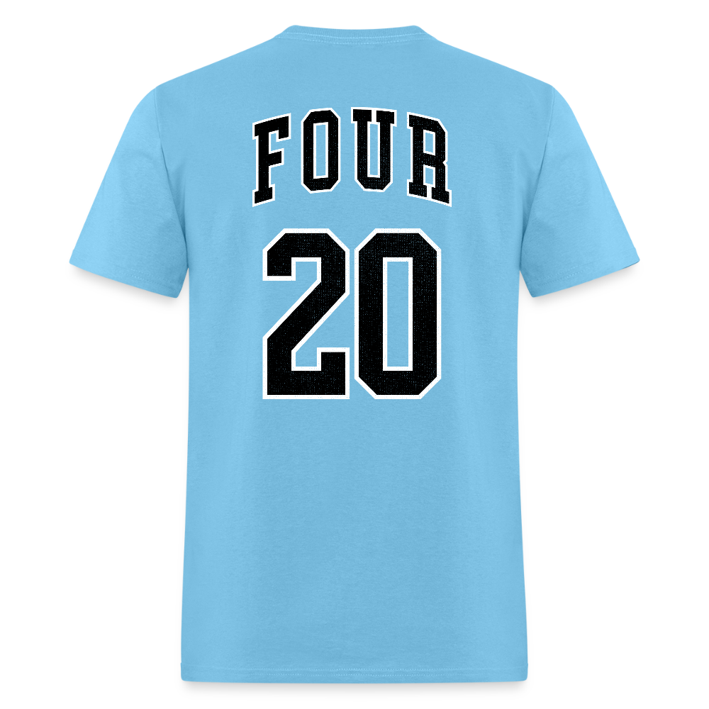 imwaytoohighforthis / 420 shirt - aquatic blue