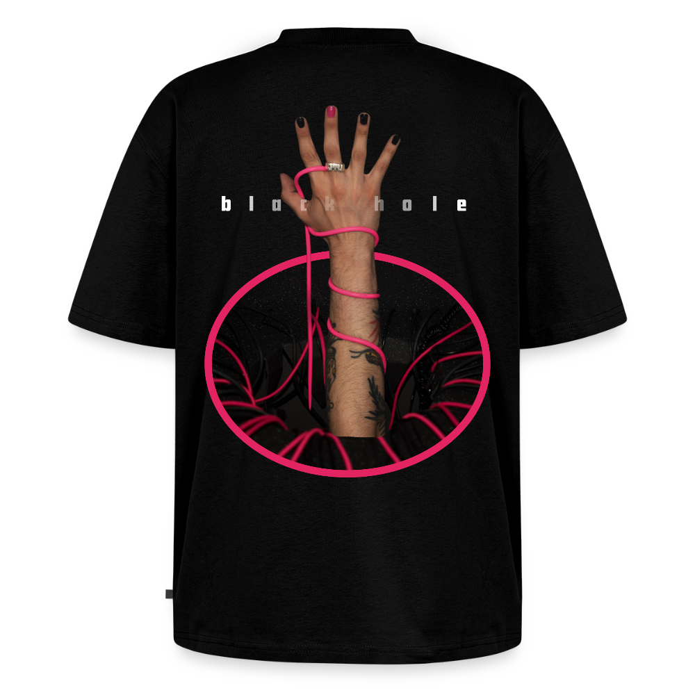black hole shirt - black