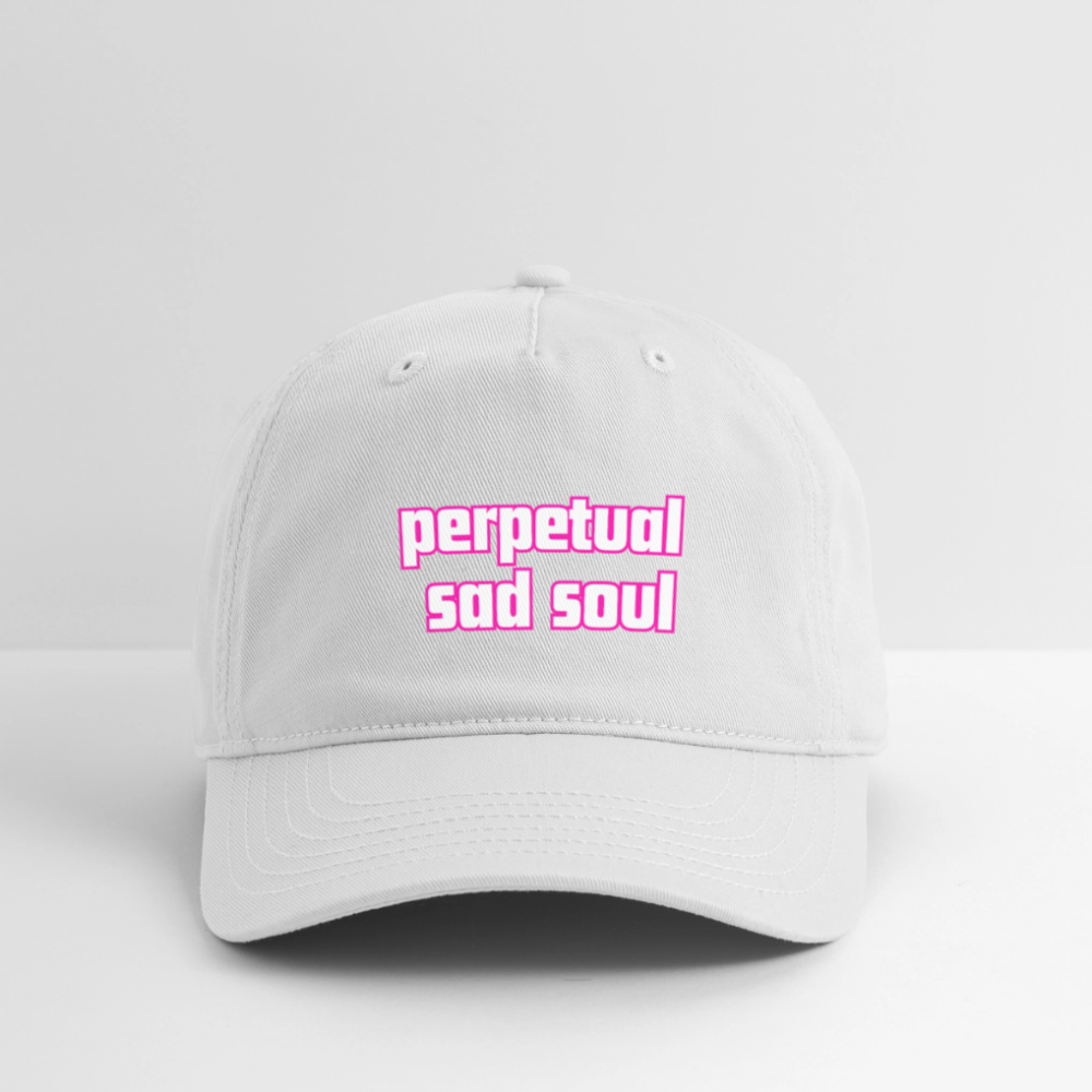 perpetual sad soul hats - white