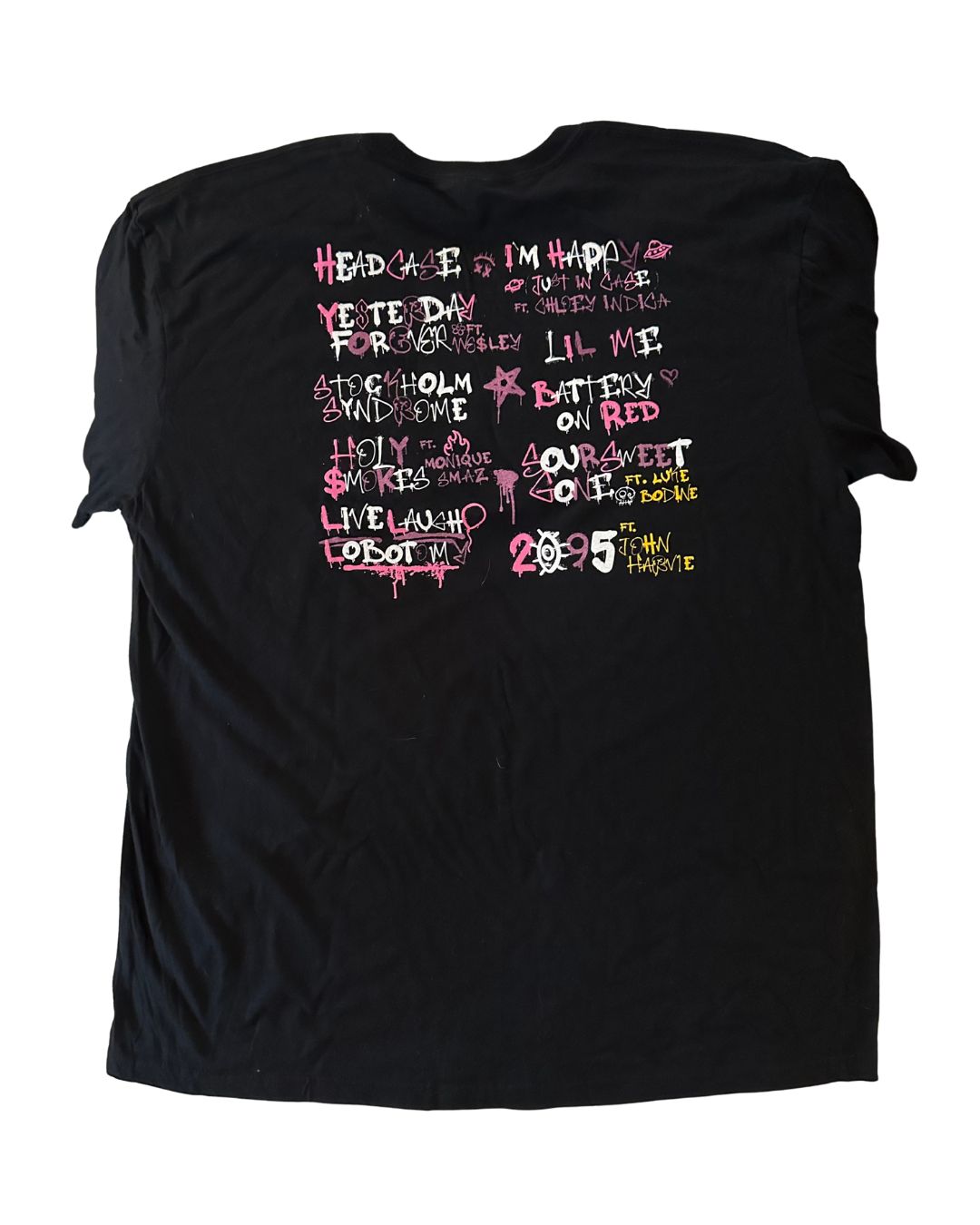 black YESTERDAY FOREVER shirts!