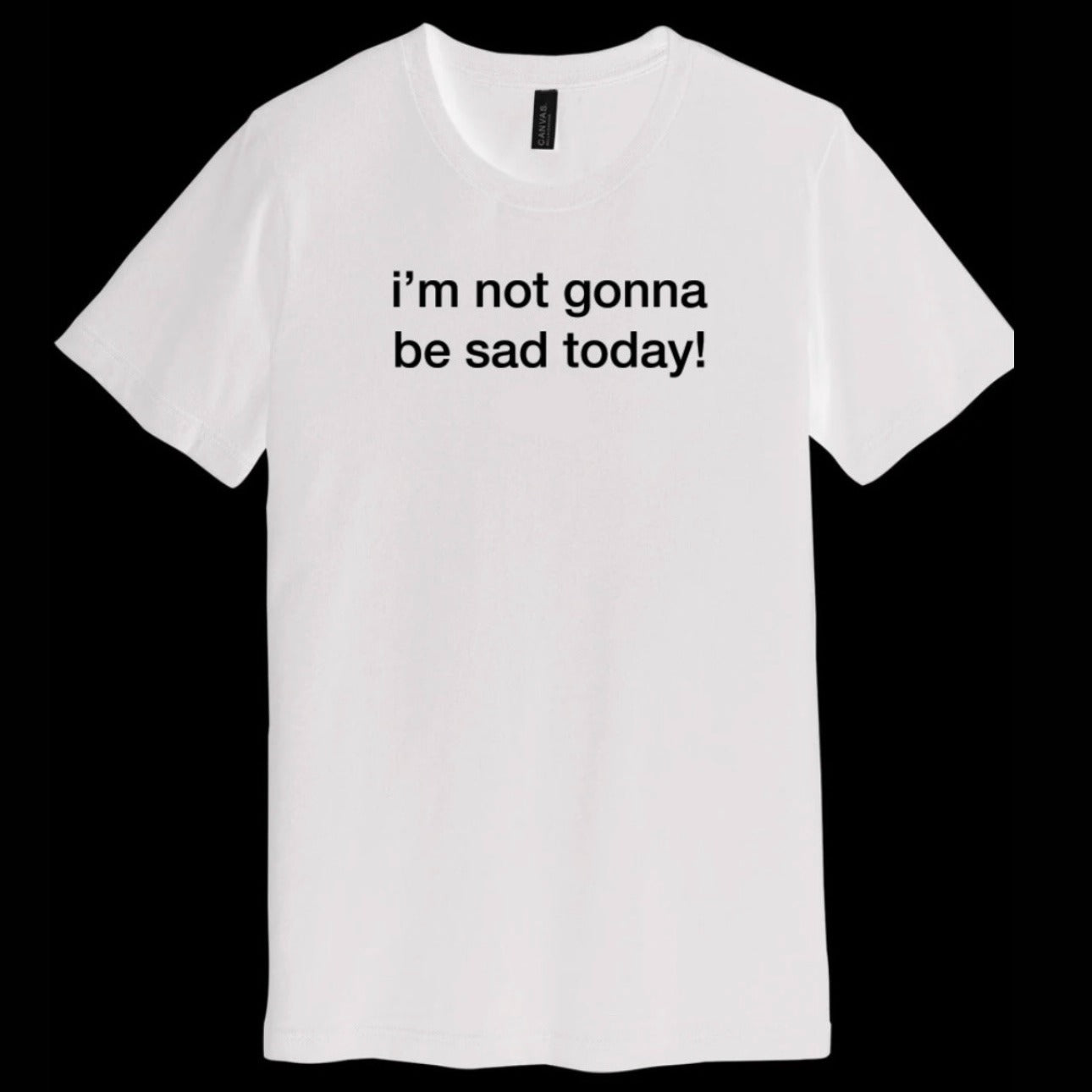 short-sleeve SAD TODAY shirts (black or white!)