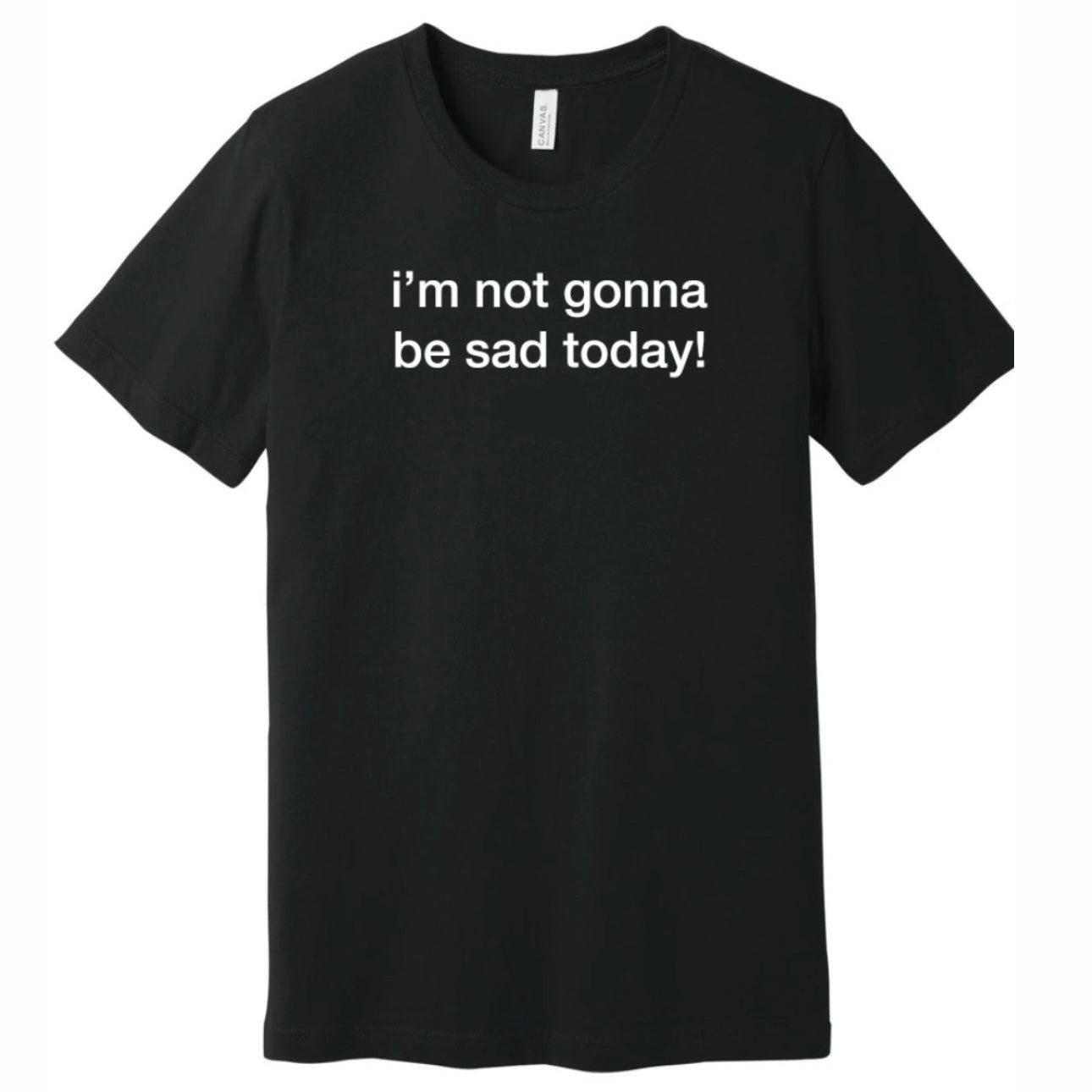 short-sleeve SAD TODAY shirts (black or white!)