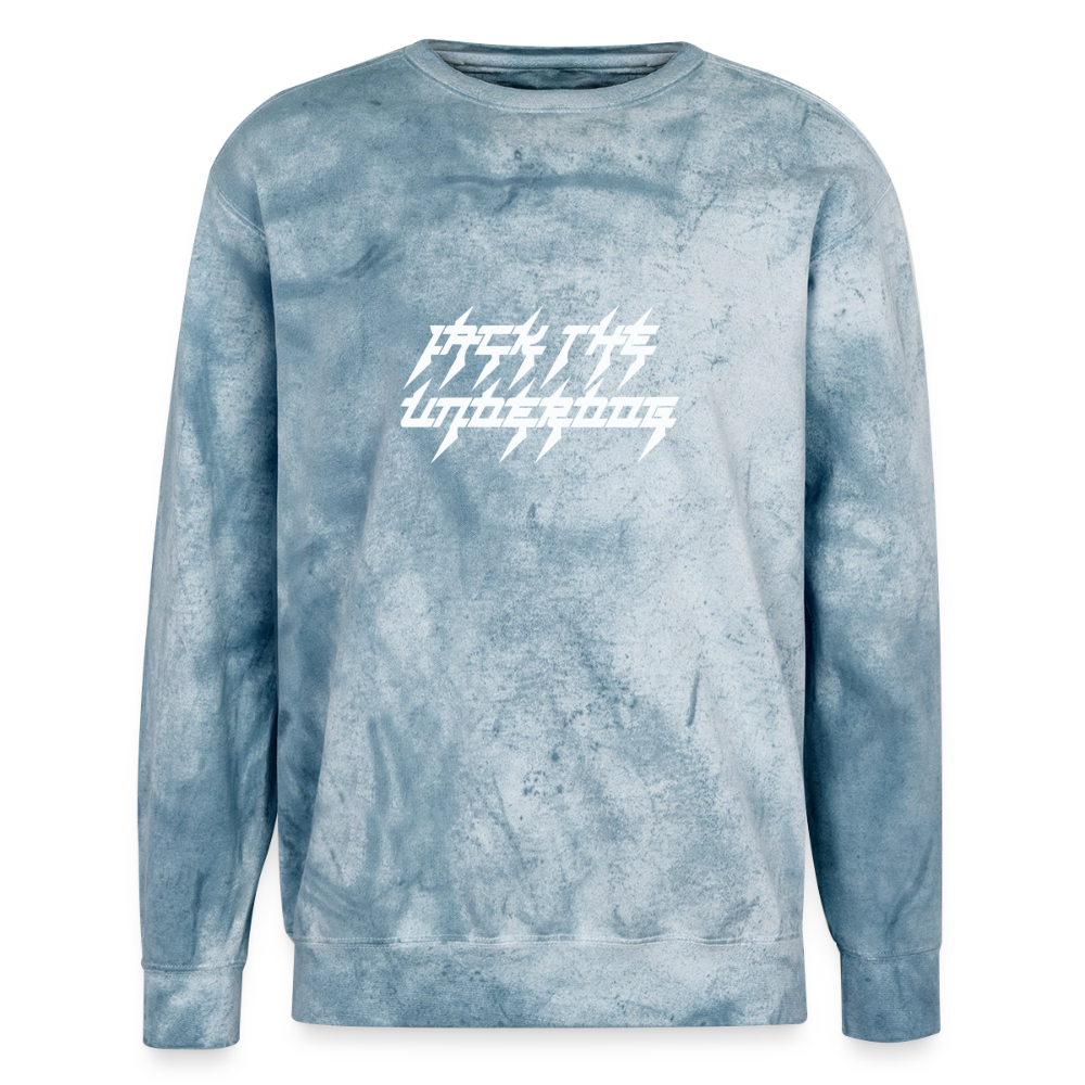 jtu logo tie dye crewneck - ocean
