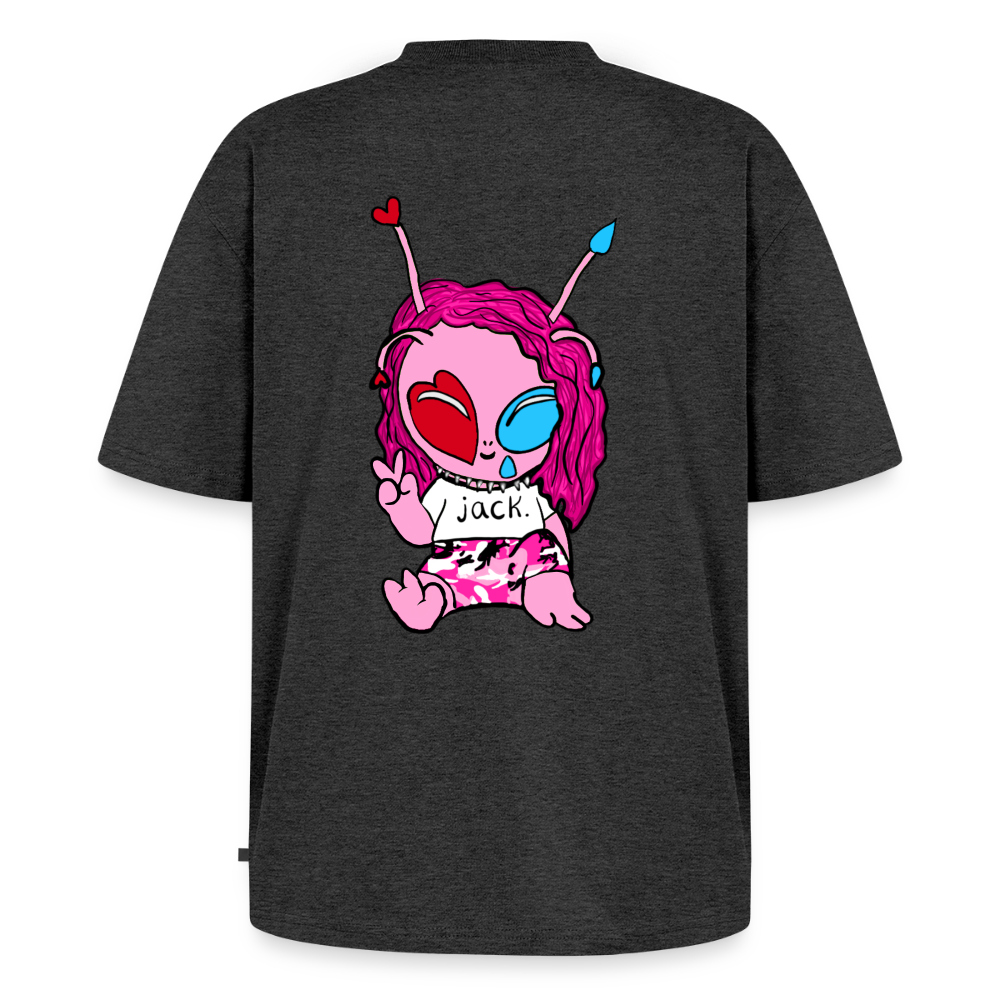 perpetual sad soul / alien shirt - heather anthracite