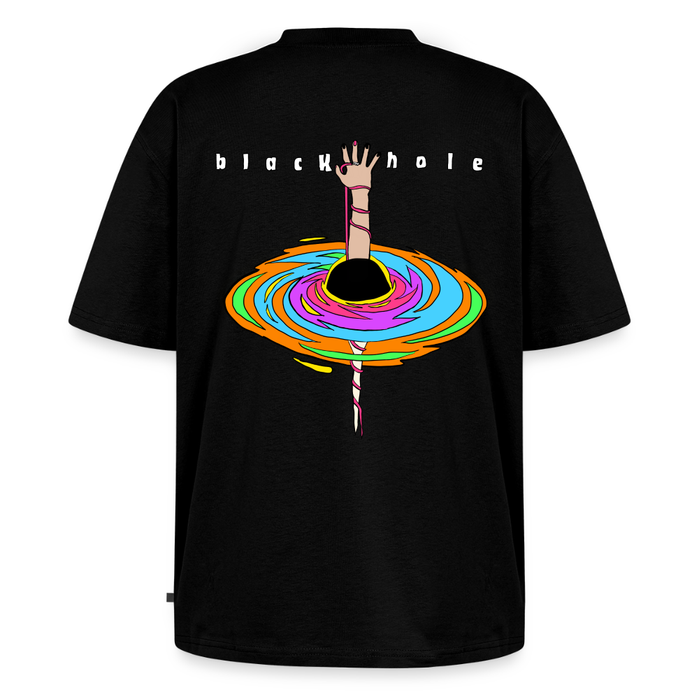 black hole collab shirt w/ Meagan Nystrom - black