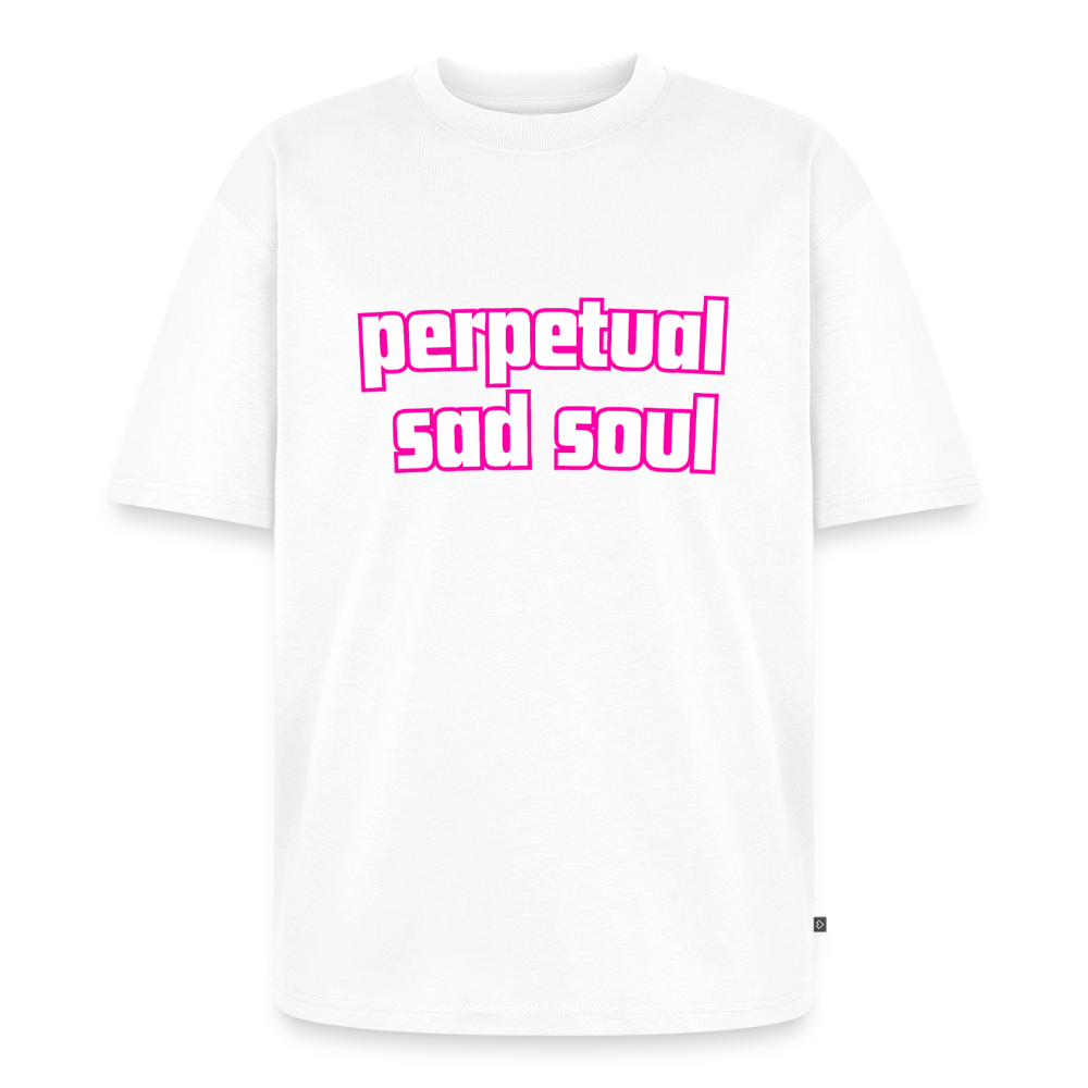 perpetual sad soul / alien shirt - white