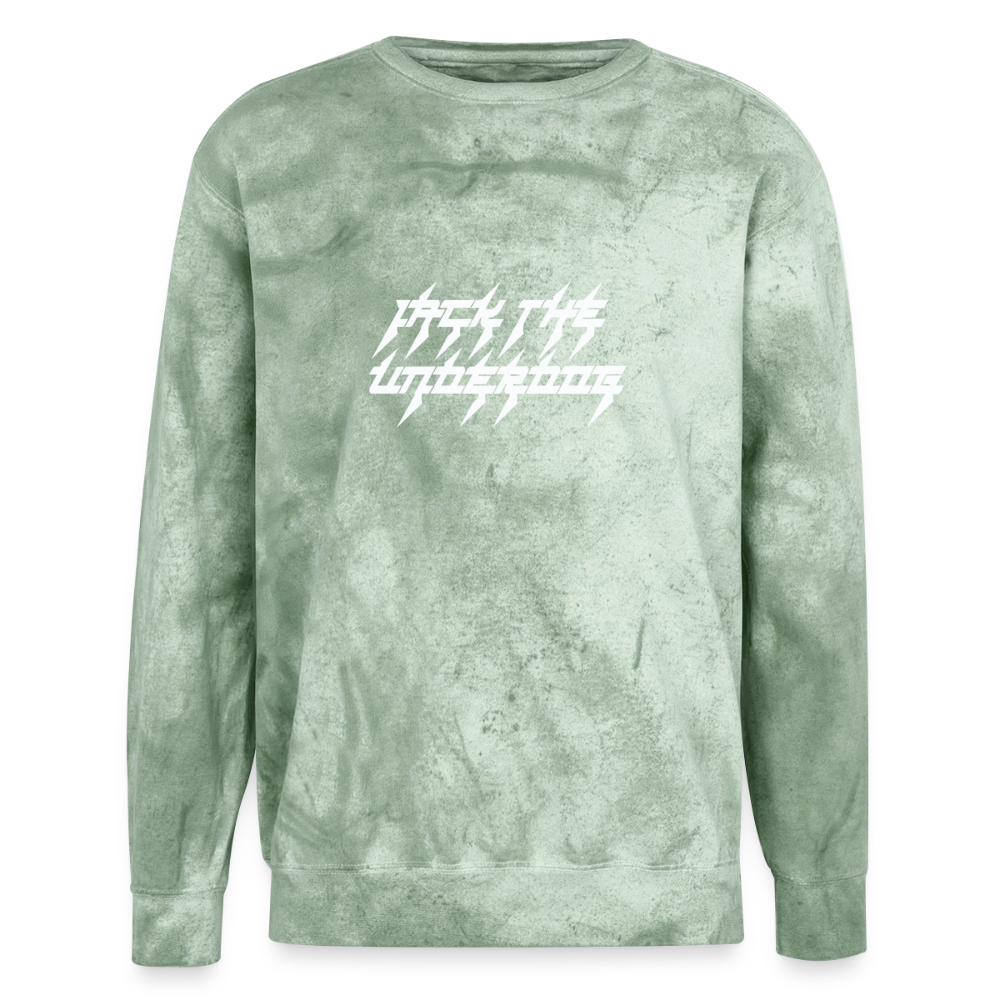 jtu logo tie dye crewneck - fern