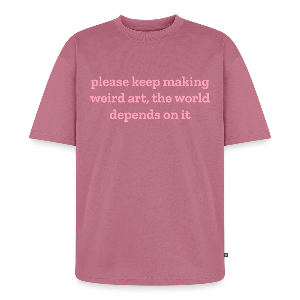 keep making weird art shirt (plain) - mauve