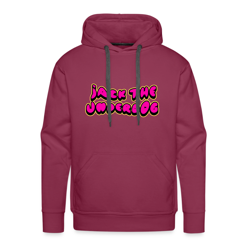 jack. tracklist hoodie - burgundy