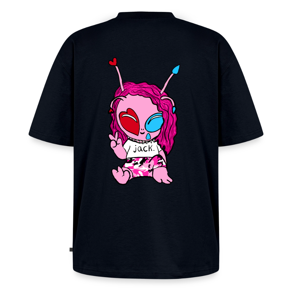 perpetual sad soul / alien shirt - navy