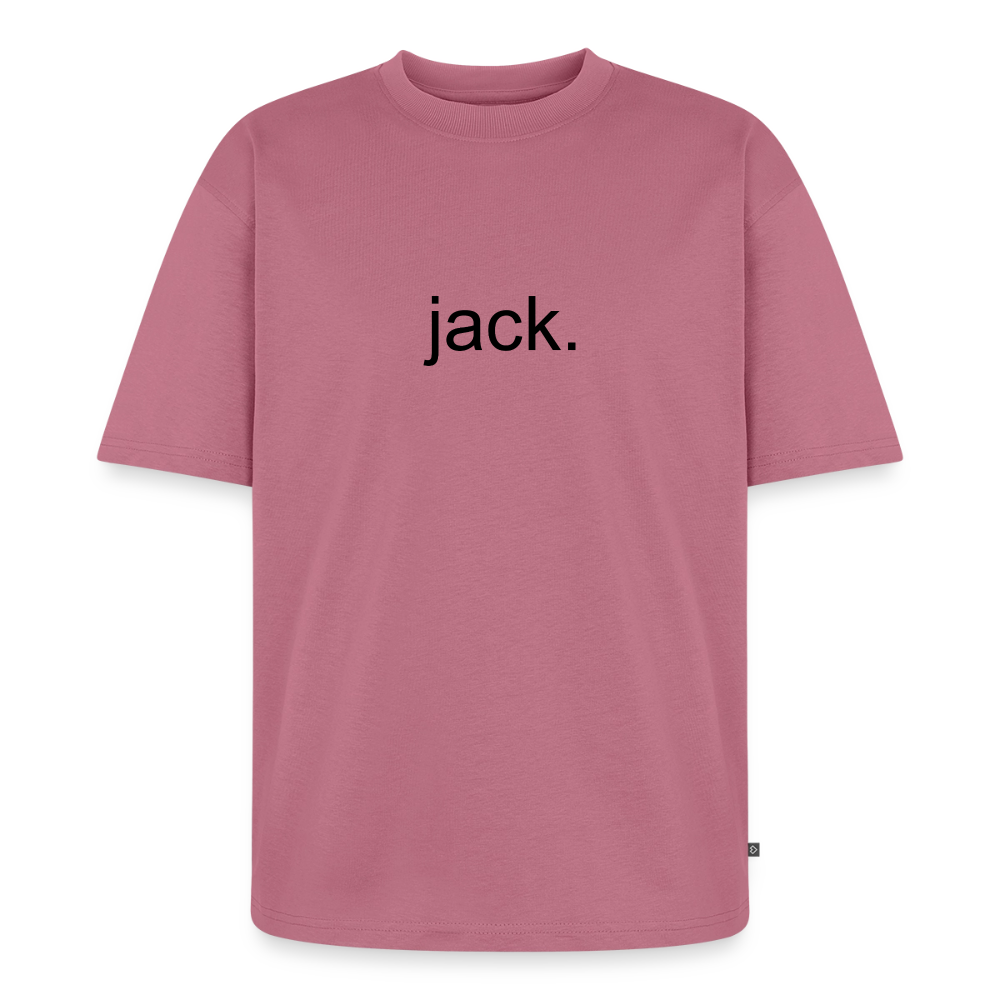 jack. plain album shirt with cover on back - mauve