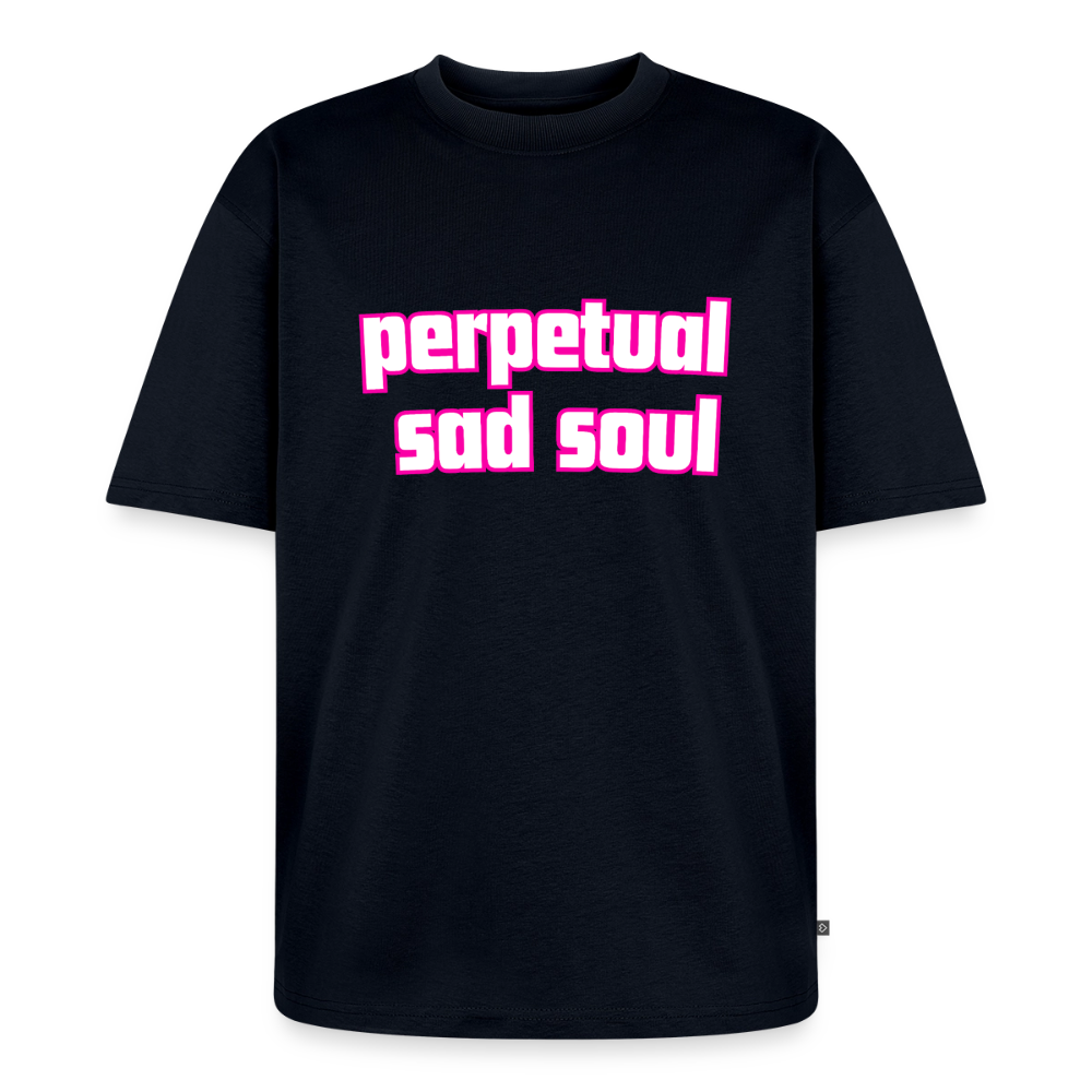 perpetual sad soul / alien shirt - navy