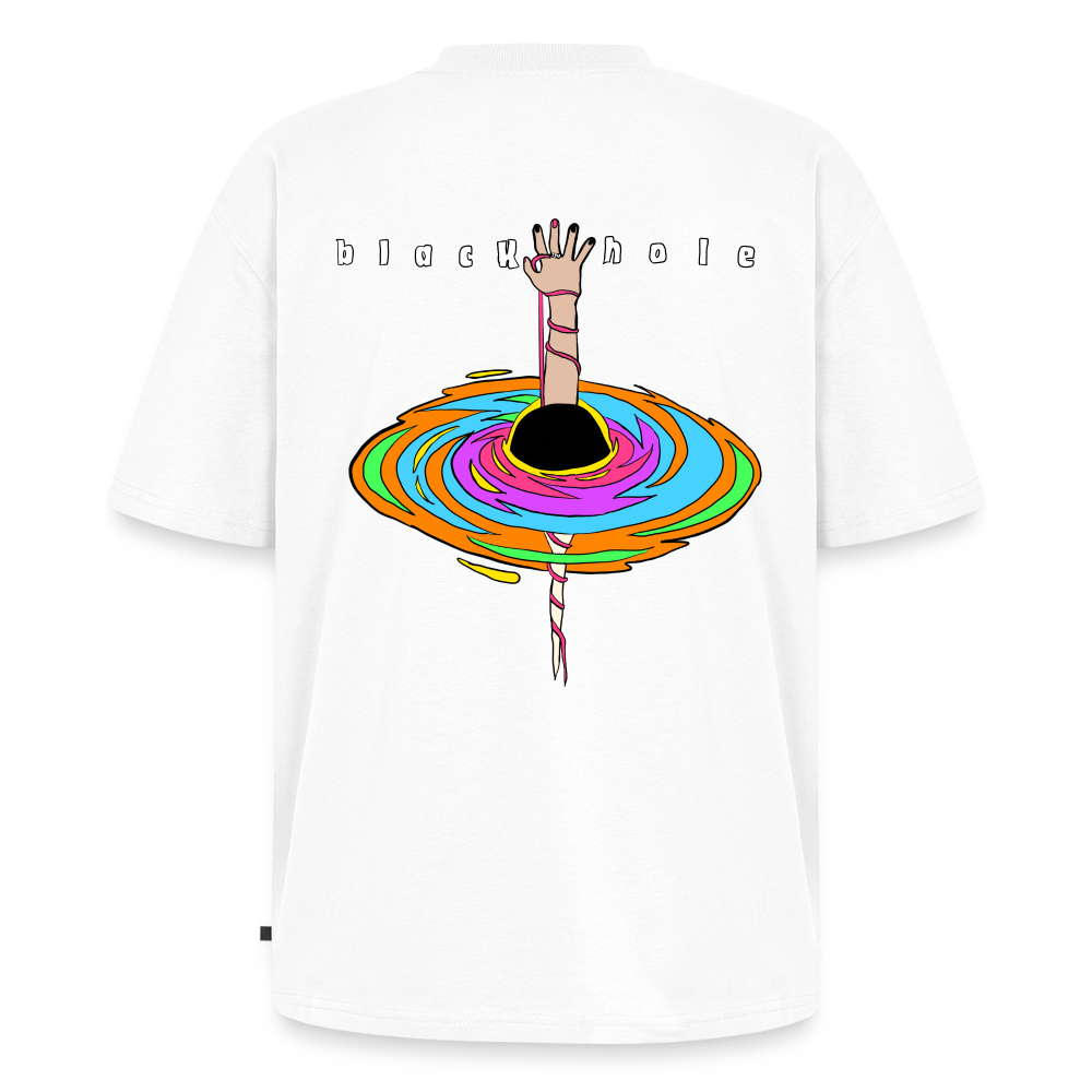 black hole collab shirt w/ Meagan Nystrom - white