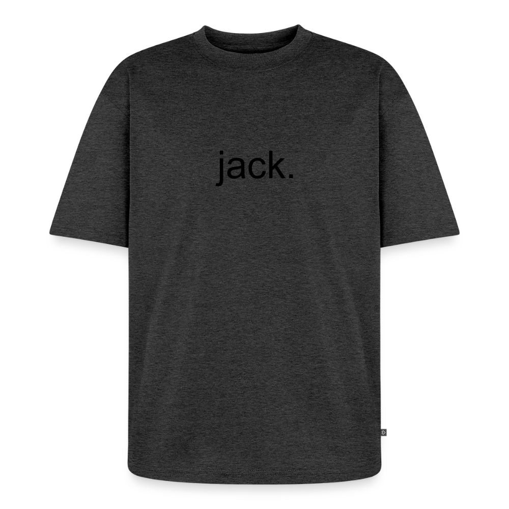 jack. plain album shirt with cover on back - heather anthracite