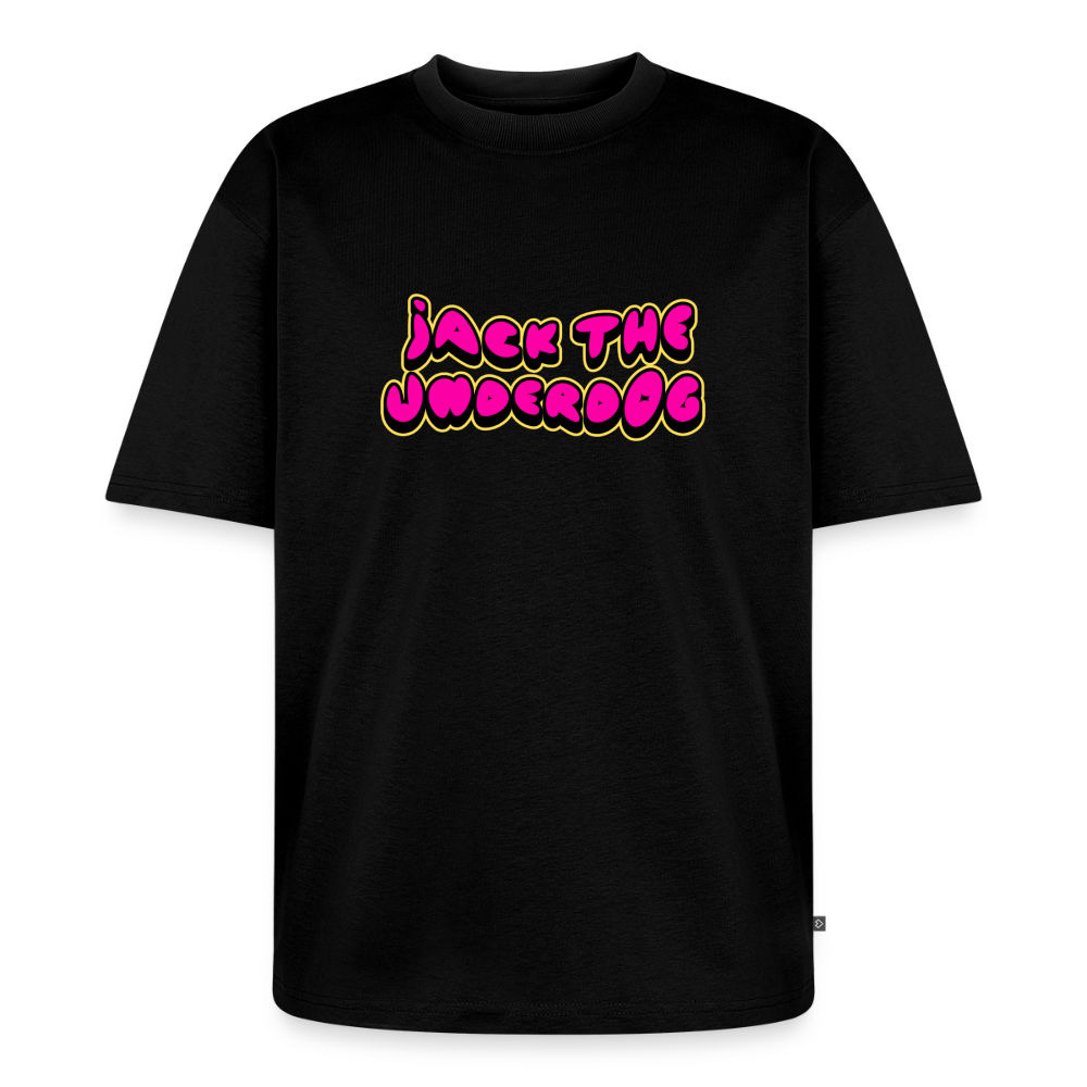 oversized jack. album cover shirt - black