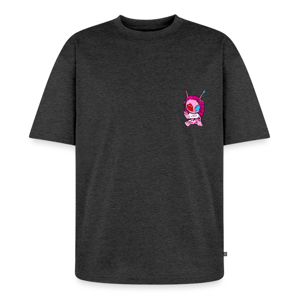 black hole collab shirt w/ Meagan Nystrom - heather anthracite