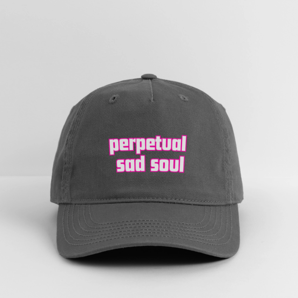perpetual sad soul hats - charcoal