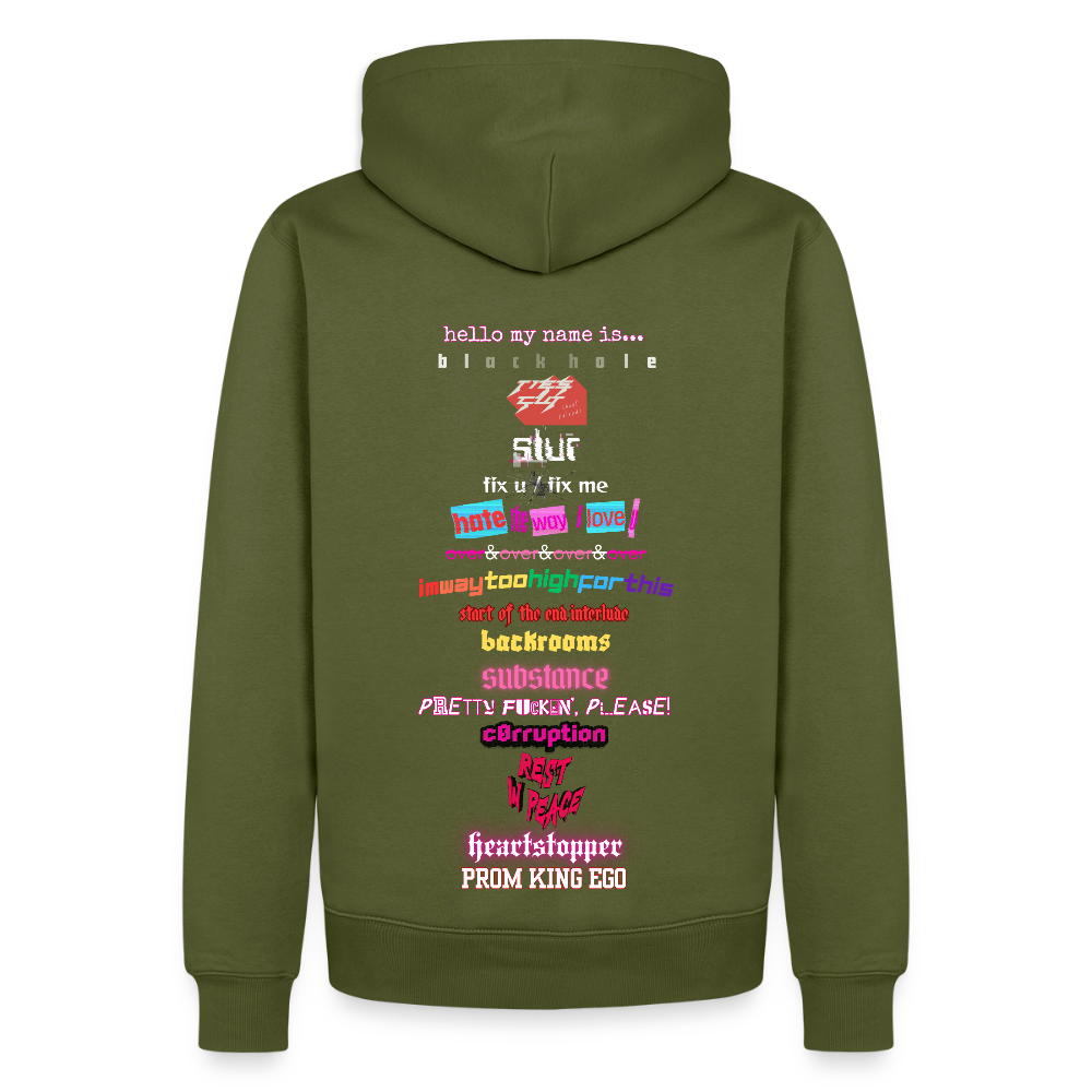 jack. tracklist hoodie - khaki green 