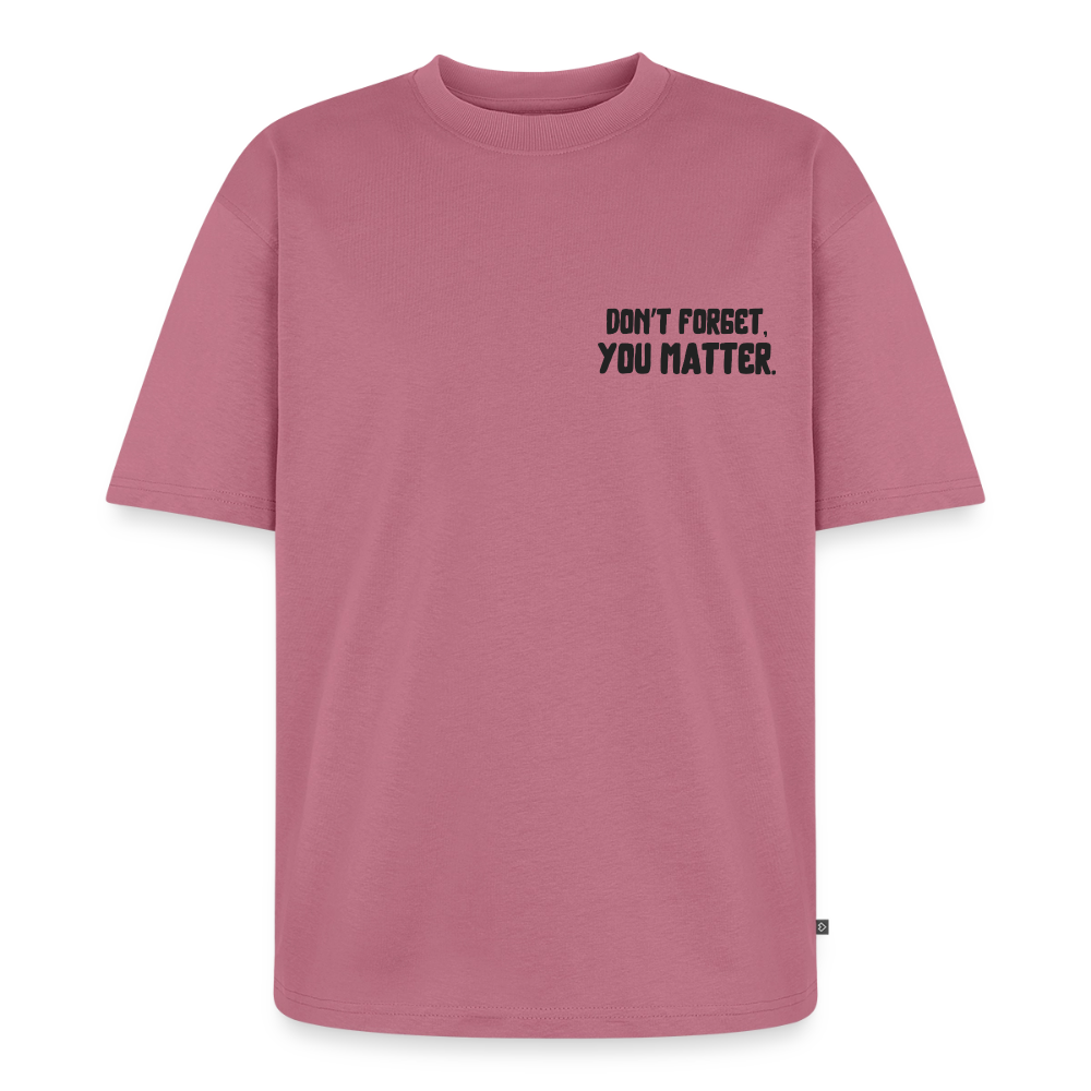 you matter oversized t-shirt - mauve