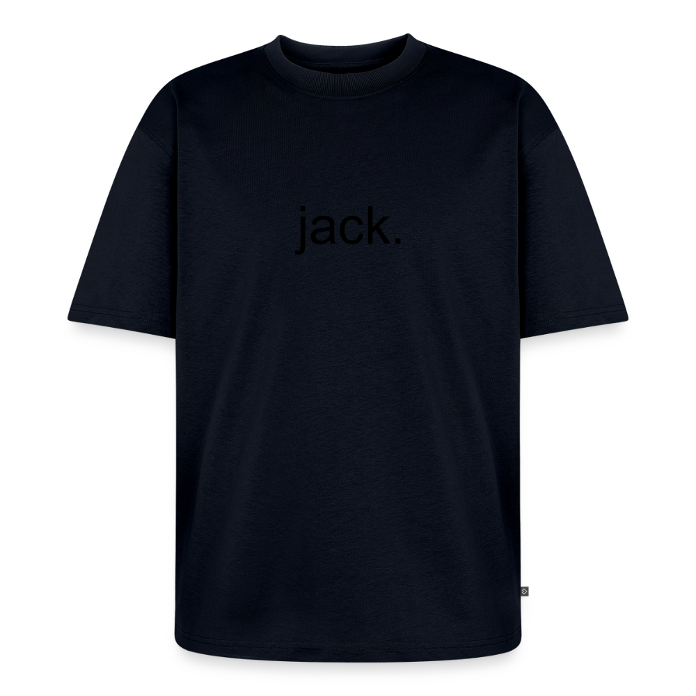jack. plain album shirt with cover on back - navy