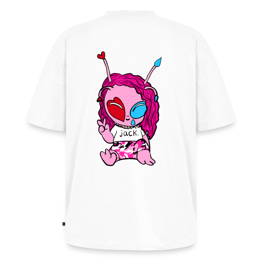 perpetual sad soul / alien shirt - white