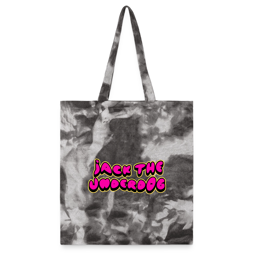 jtu logo / album cover tie dye tote - stormy ash