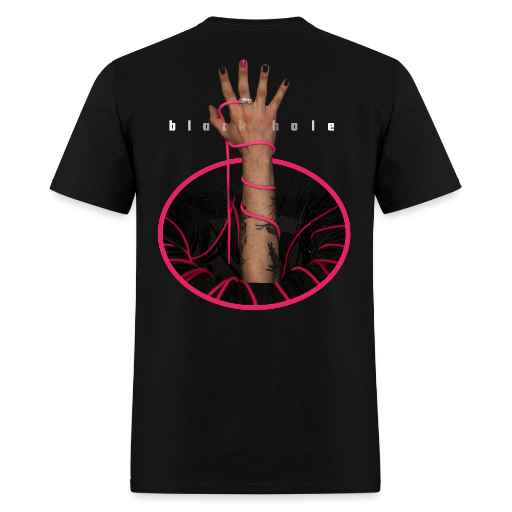 black hole shirt - black