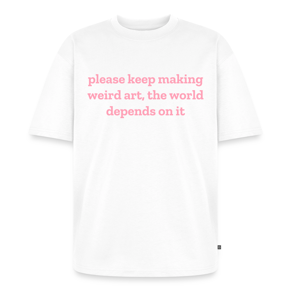 keep making weird art shirt (plain) - white