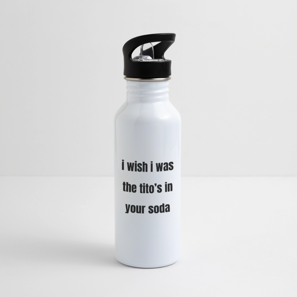 slur water bottles - white