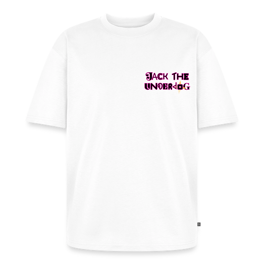jtu mixed emotions logo / pixelated band shirt - white