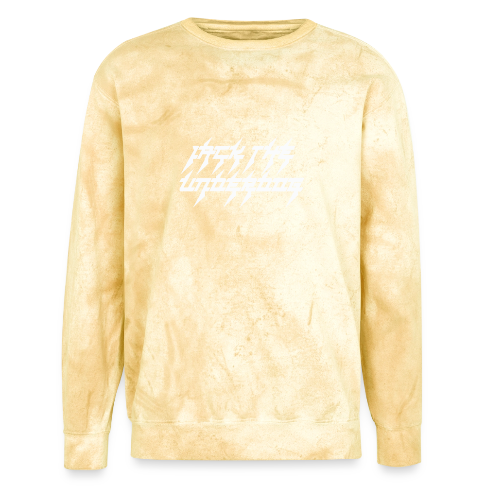 jtu logo tie dye crewneck - citrine