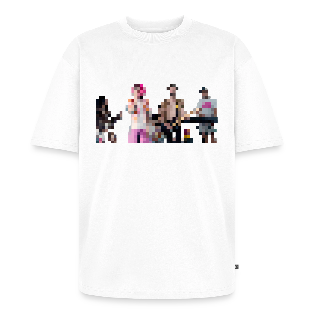 jtu band pixelated (plain) - white