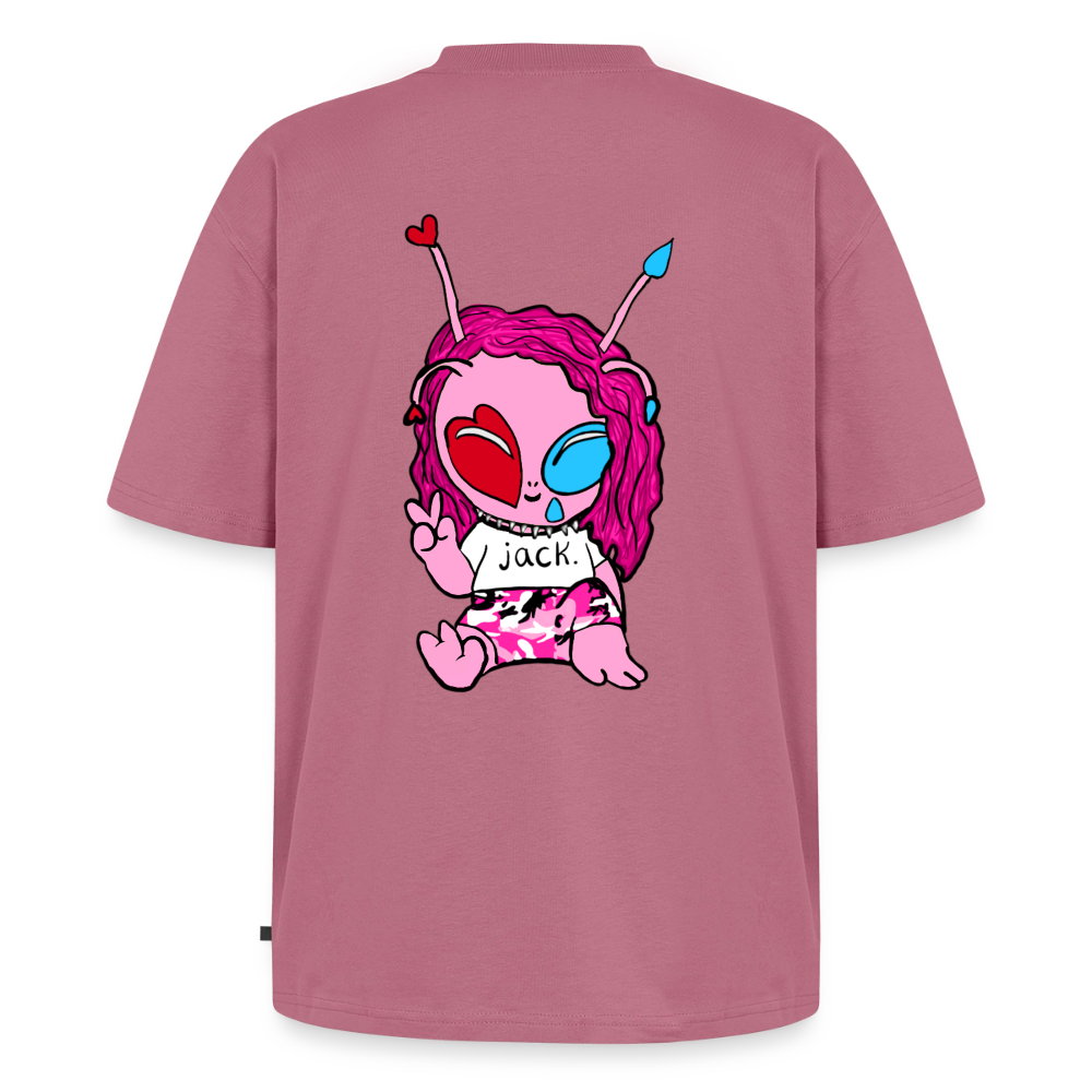 jtu / alien logo shirt (collab w/ Meagan Nystrom) - mauve