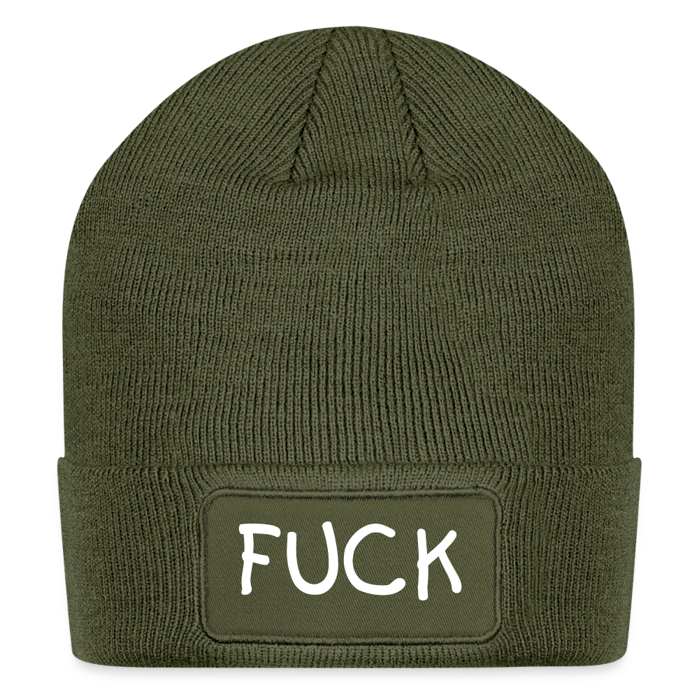 fuck beanie - olive