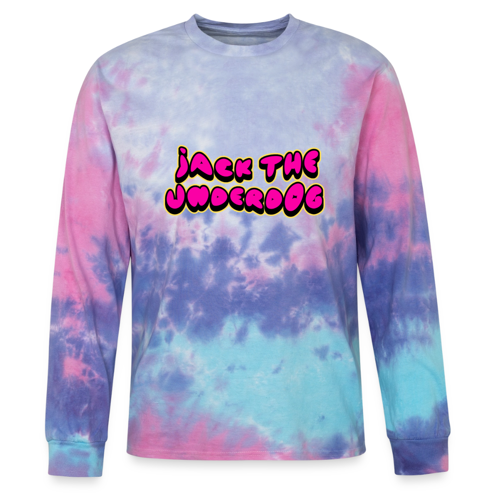 jtu logo tie dye long sleeve - cotton candy