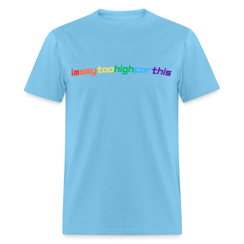 imwaytoohighforthis / 420 shirt - aquatic blue