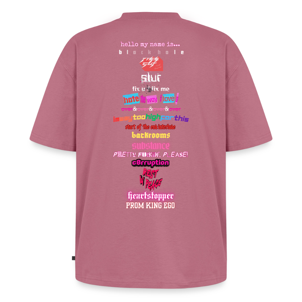 oversized jack. album cover shirt - mauve