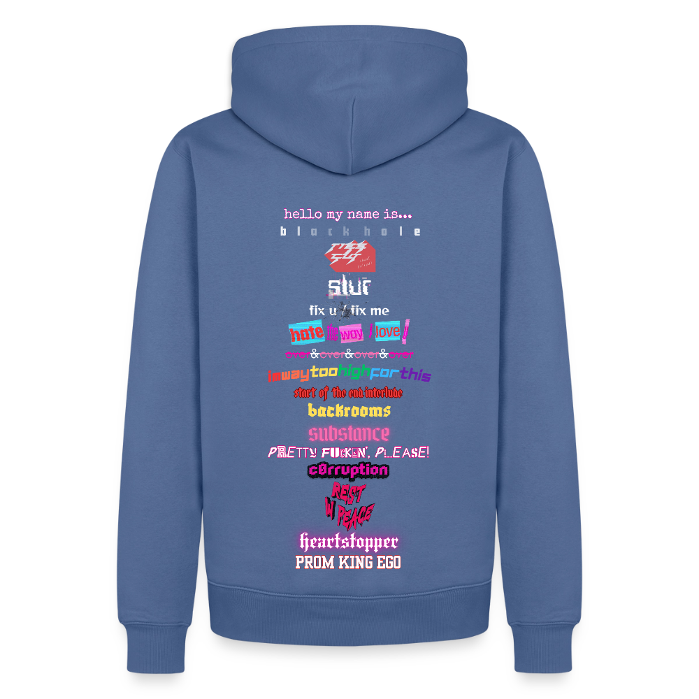 jack. tracklist hoodie - stone blue 