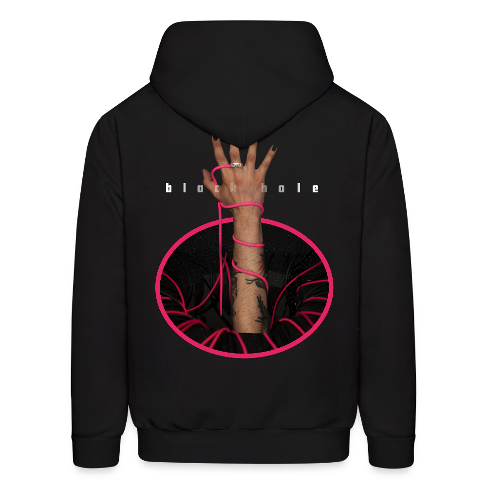 black hole hoodie - black