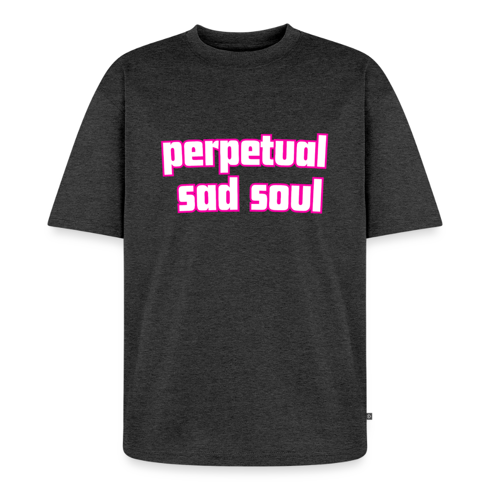 perpetual sad soul / alien shirt - heather anthracite
