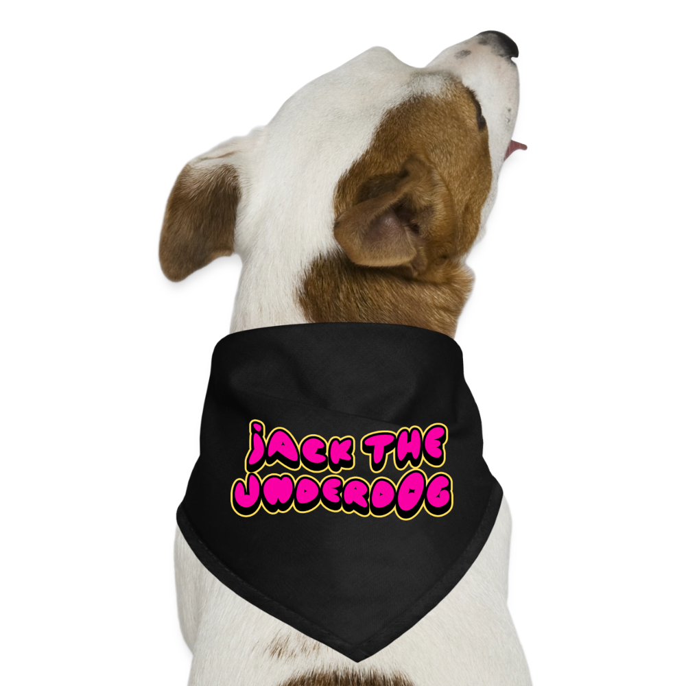 jtu logo dog bandanas - black