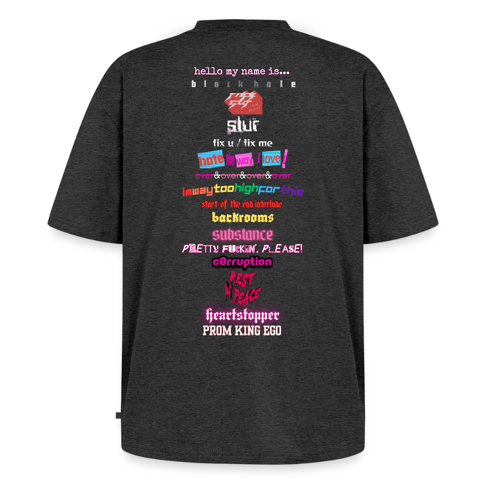 oversized jack. album cover shirt - heather anthracite
