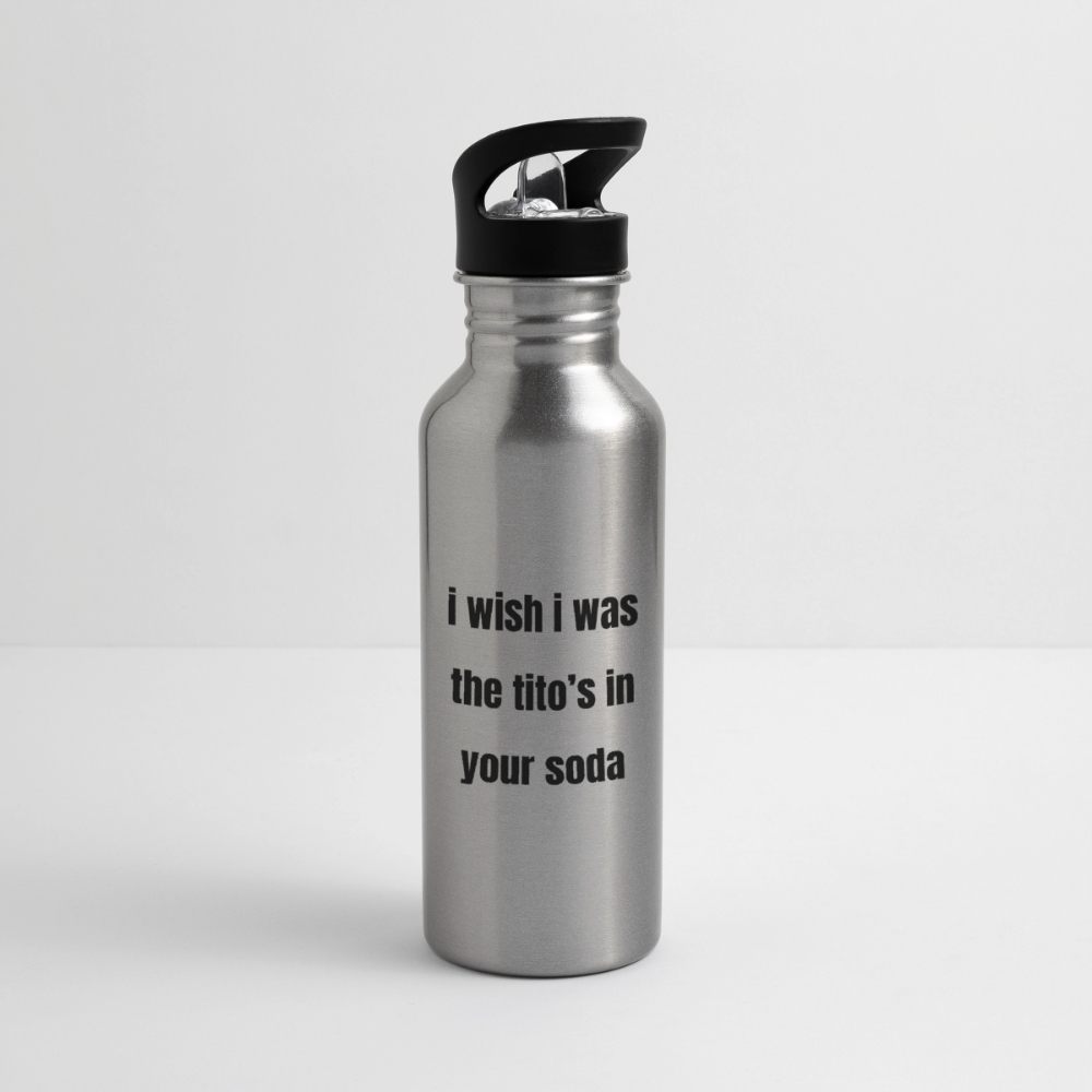 slur water bottles - silver