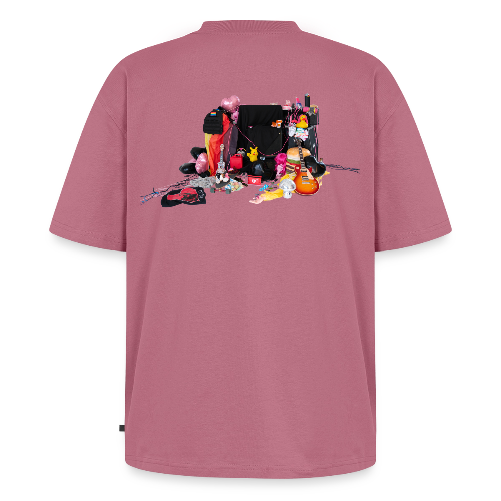 hello my name is album shirt - mauve