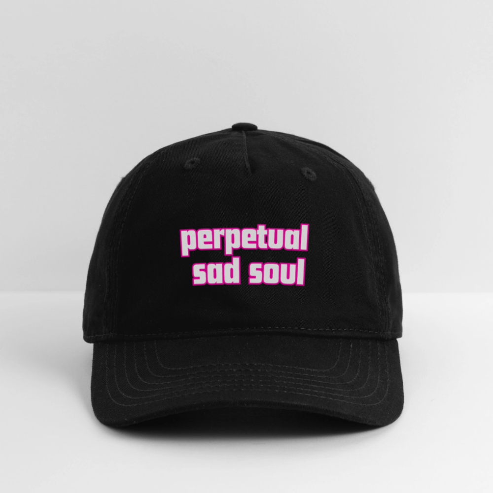 perpetual sad soul hats - black