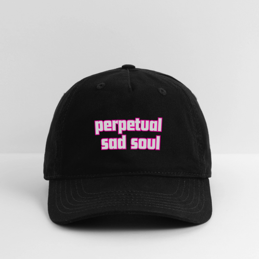 perpetual sad soul hats - black