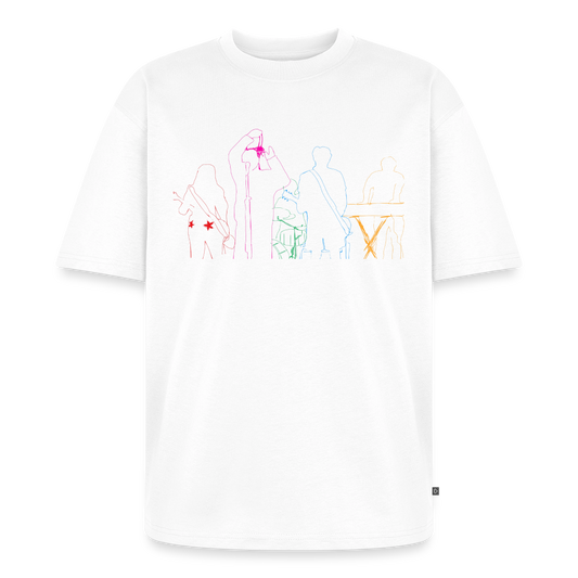 mixed emotions line drawing (plain) - white