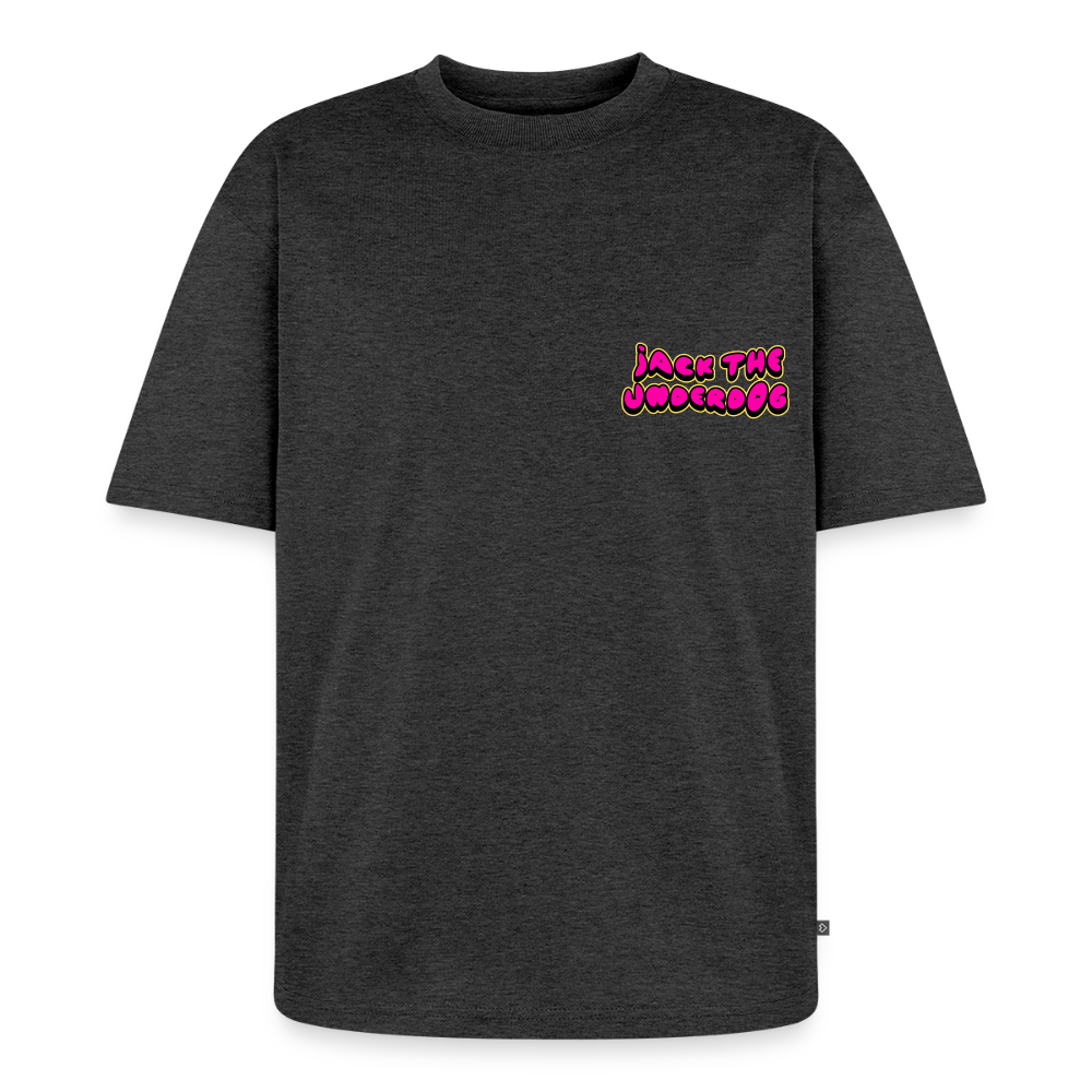 jtu / alien logo shirt (collab w/ Meagan Nystrom) - heather anthracite